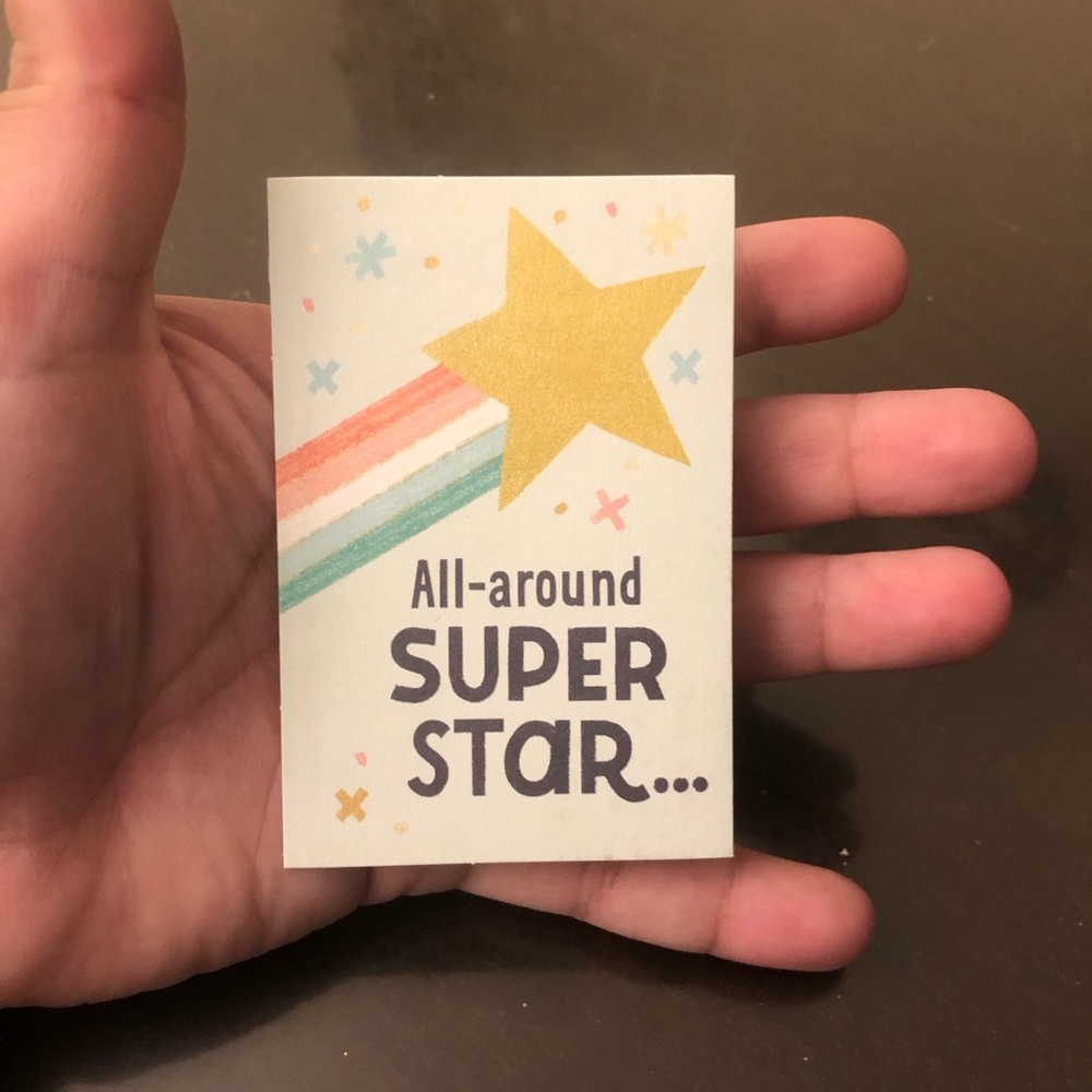 Mini greeting card
